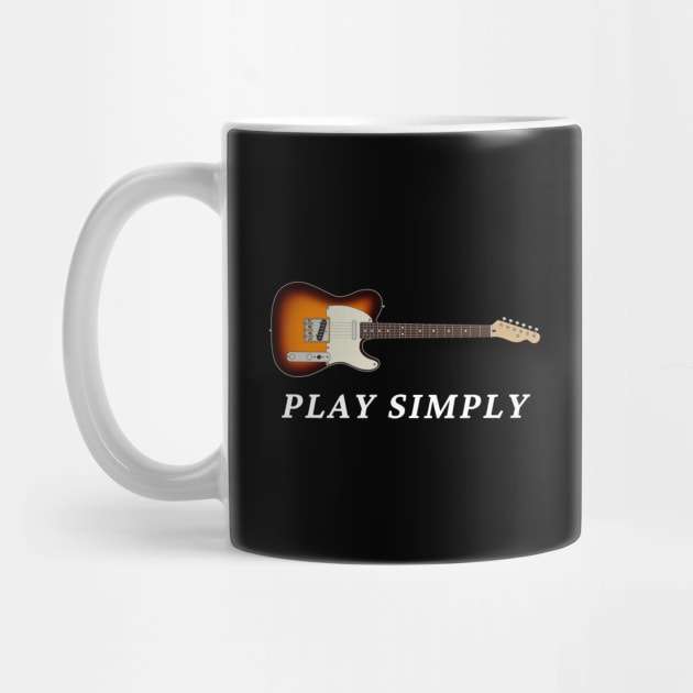 Play Simply T-Style Electric Guitar Sunburst Color by nightsworthy